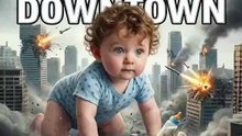 Skyscraper-Sized Baby Crawls Through Downtown 7