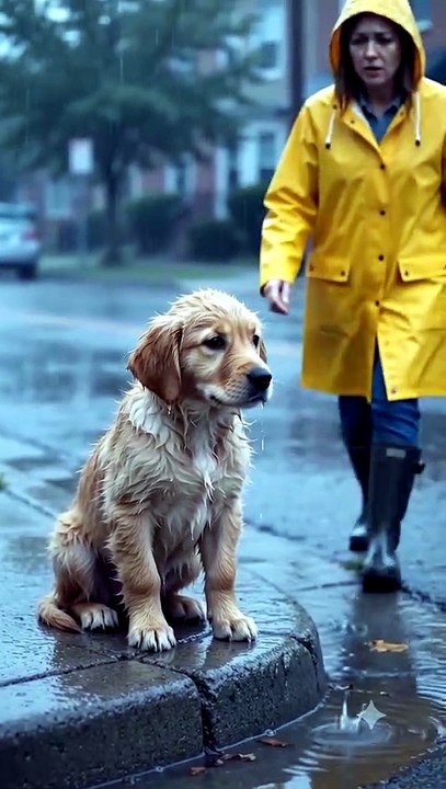 🐶 From Rainy Streets to a Loving Home ❤️🌧️