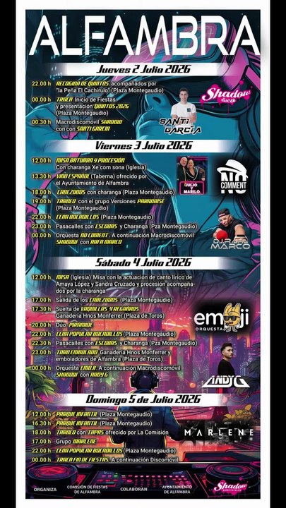 EVENTOS DEL 3 AL 9 DE JULIO