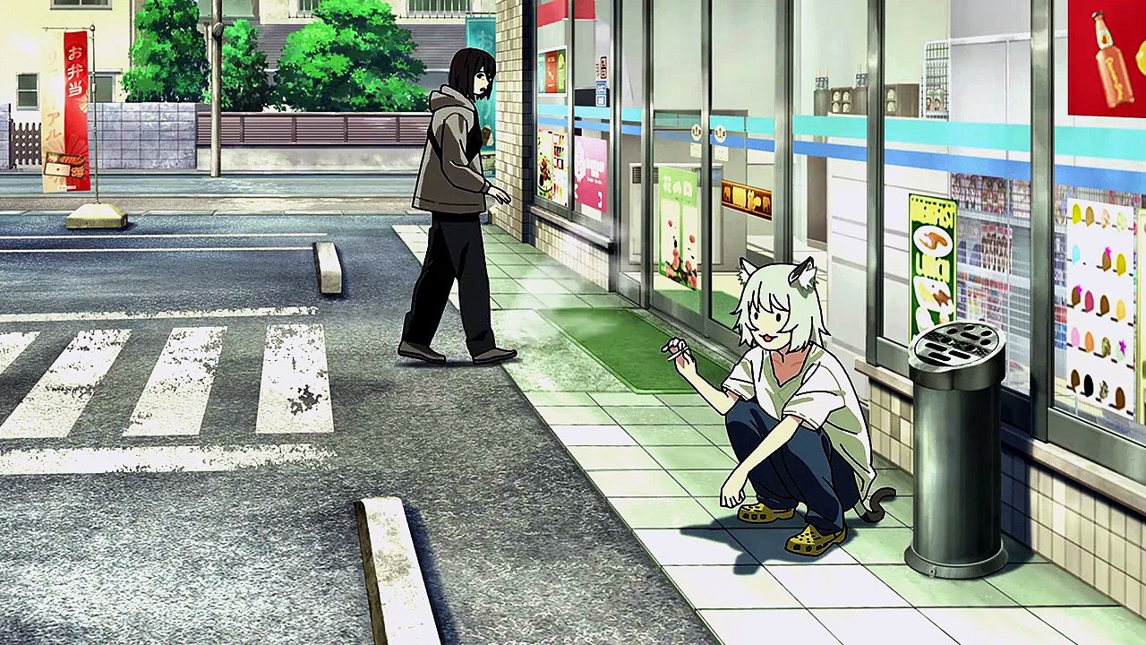 This anime scene had me crying laughing 💀😂    chainsmoker cat