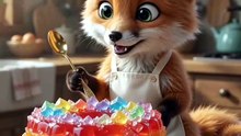 Fox asmr eating video