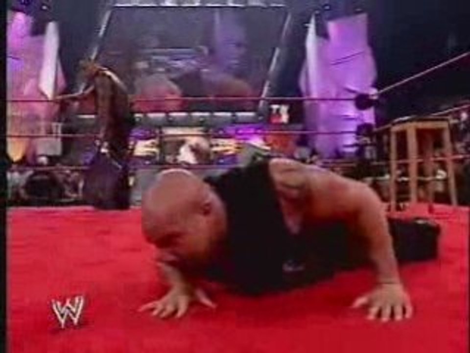 wwe the Rock Attacks Goldberg