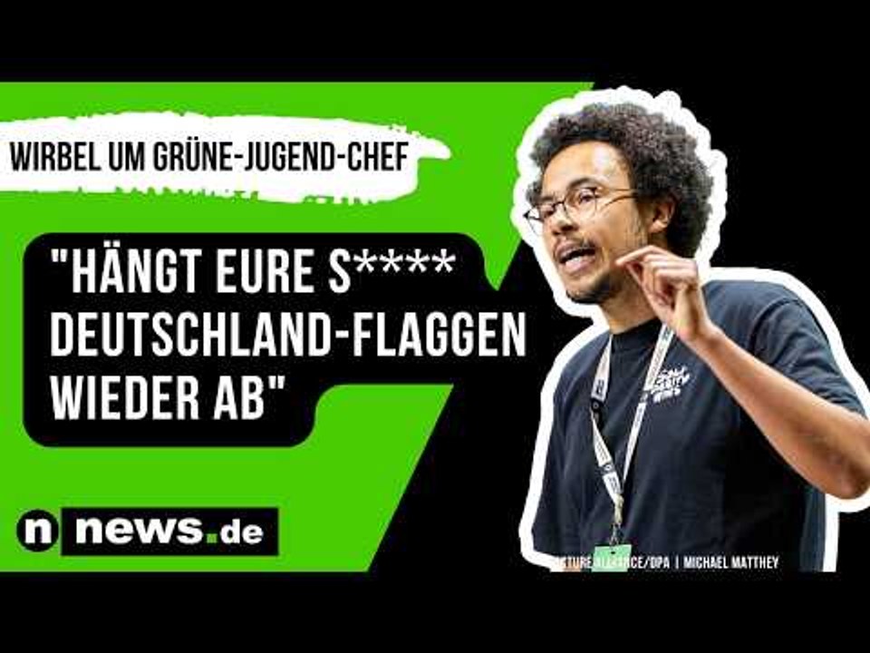 'Hängt eure s**** Deutschland-Flaggen wieder ab' – Wirbel um Grüne-Jugend-Chef