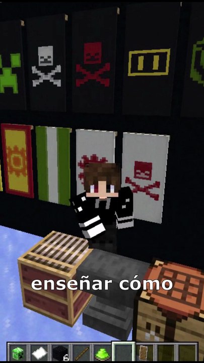 ¿Como hacer la bandera de Creeper en Minecraft?