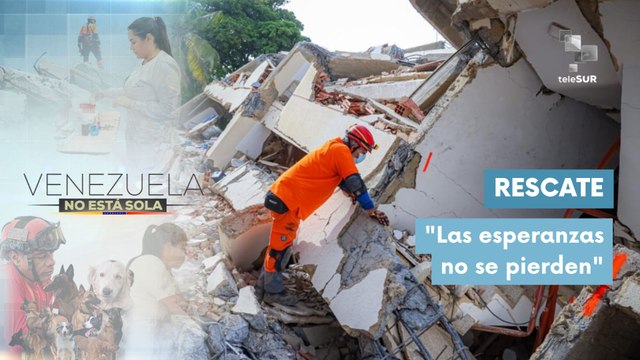 Rescatistas de El Salvador ayudan en la búsqueda y rescate en La Guaira