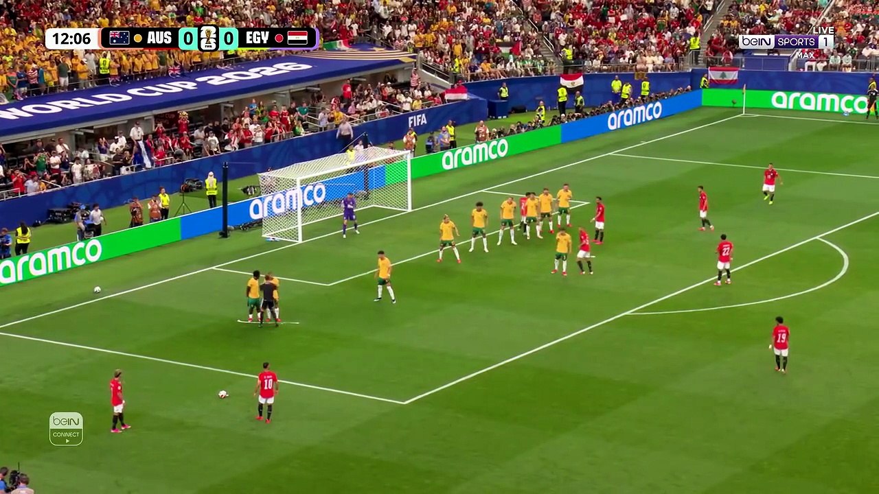 هدف امام عاشور في مرمى منتخب استراليا.في بدايه قوية للفراعنه|دور 32 - كأس العالم 2026.