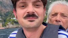 Rovazzi con nino d'angelo ad Amalfi con Arisa per il loro brano estivo