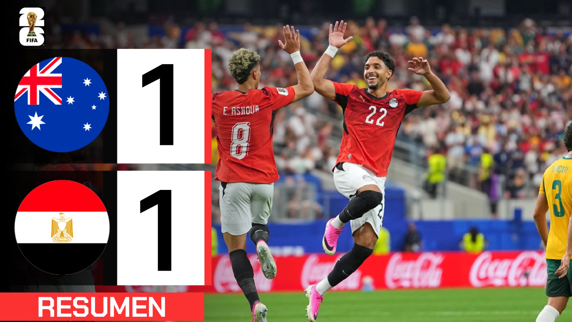Australia 1-1 Egipto (2-4) | Resumen Mundial 2026