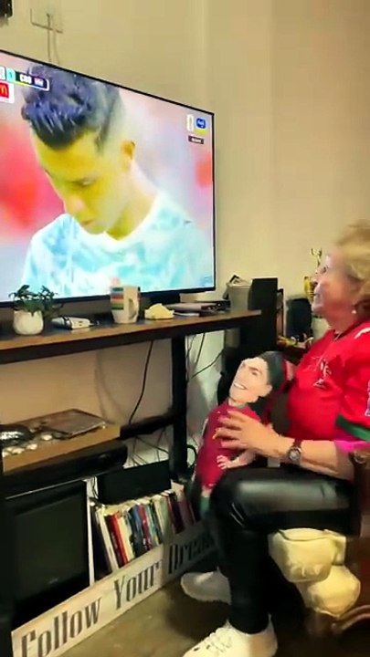 Abuelita fan de Ronaldo