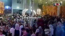 زفة بطعم الانتصار، عريس وعروس يحتفلان بتأهل مصر إلى دور الـ16 داخل قاعة أفراح بشبين الكوم