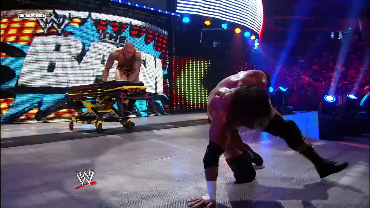 FULL MATCH Triple H vs. Randy Orton   WWE Title Three Stages of Hell Match The Bash 2009