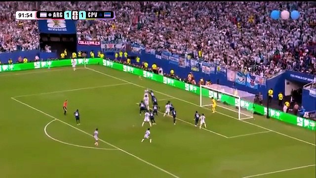 El gol de Lisandro Martínez en tiempo extra: Argentina 2- Cabo Verde 1