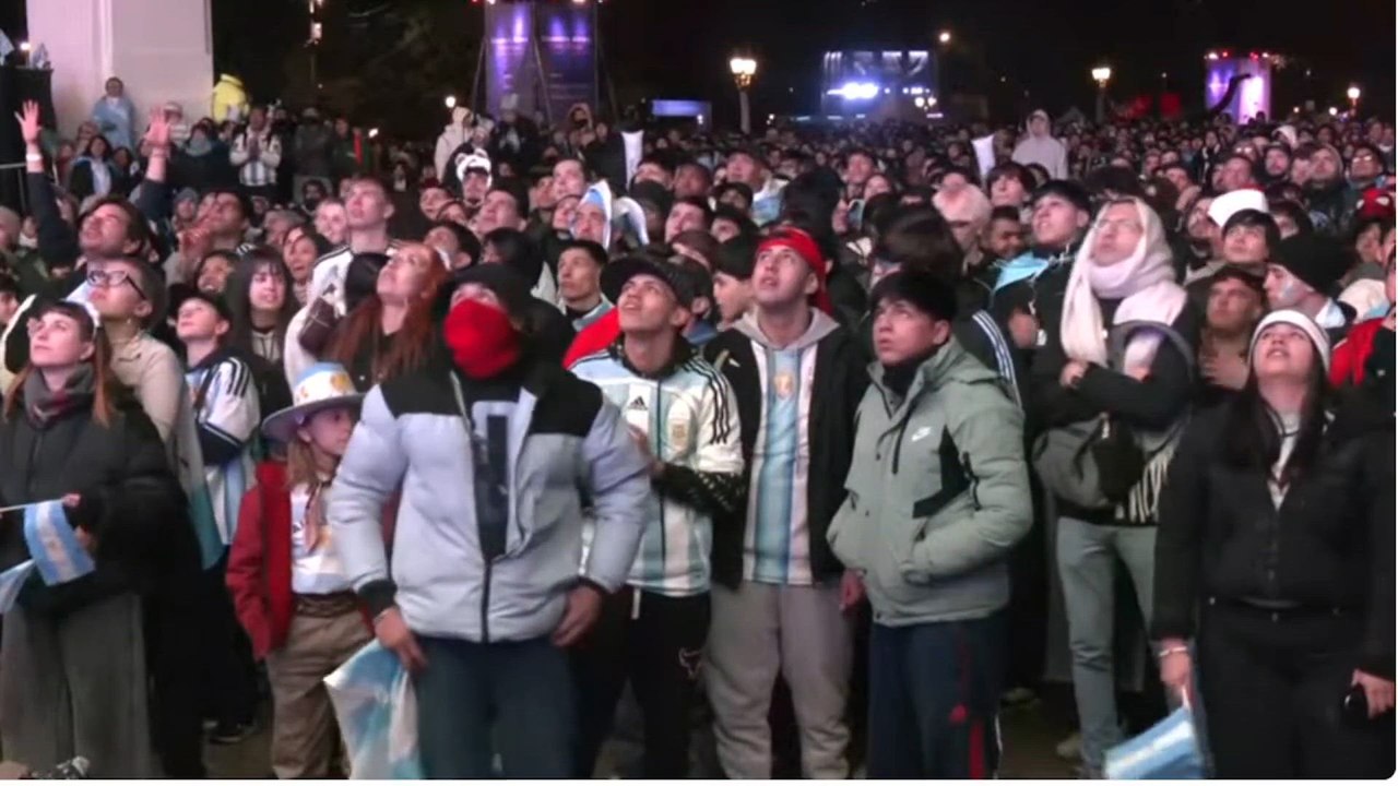 Reacción argentina gol Lopes Cabral