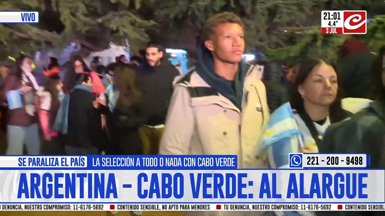 Argentin vs Cabo Verde: el alargue