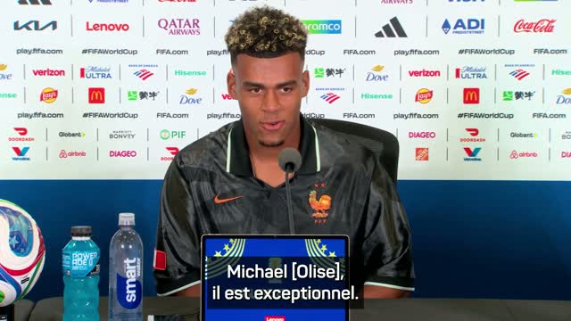 Bleus - Doué : “Michael Olise est exceptionnel et on rigole beaucoup ensemble”