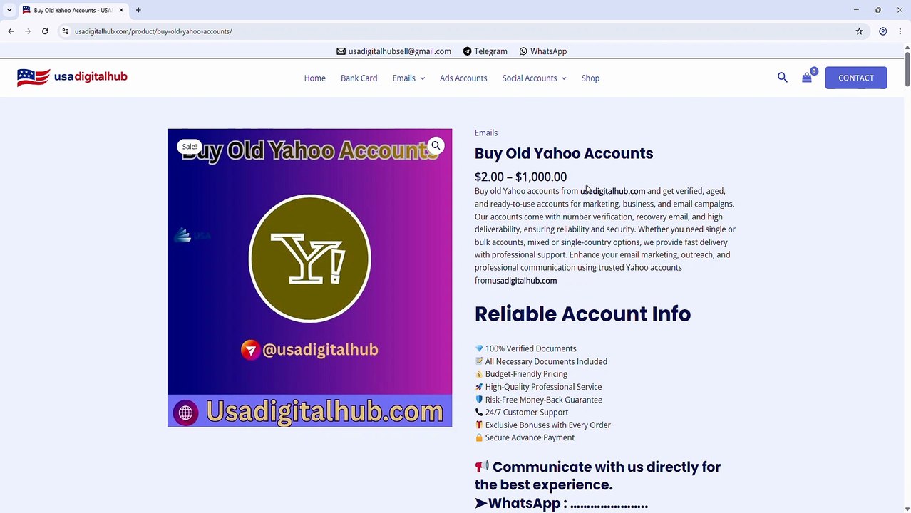 The 10 Sites Guide to Buy Old Yahoo Accounts in 2026