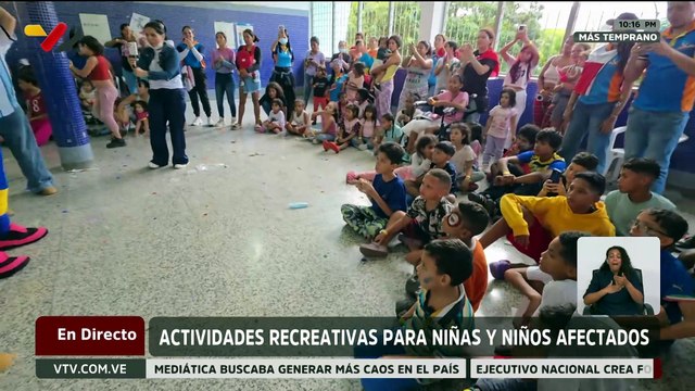 Más de 500 voluntarios llevan actividades recreativas a campamentos transitorios en Caracas y La Guaira