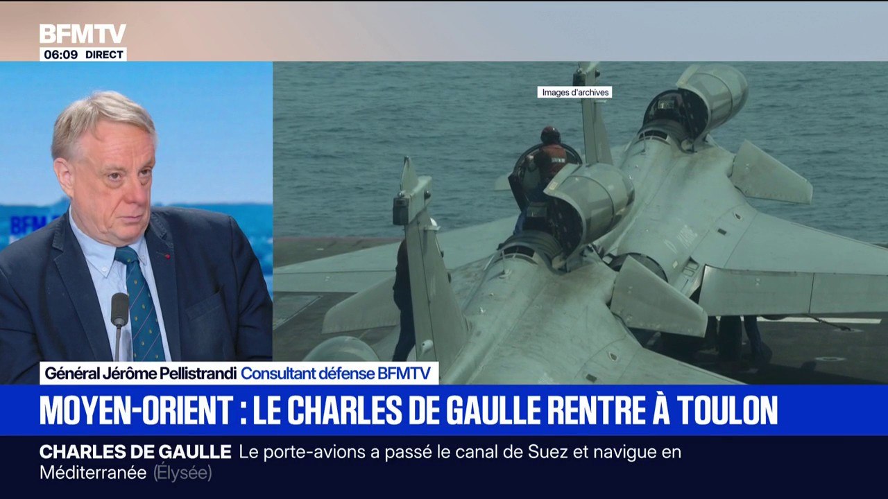 Moyen-Orient: Emmanuel Macron annonce le retour du porte-avions Charles de Gaulle au port de Toulon