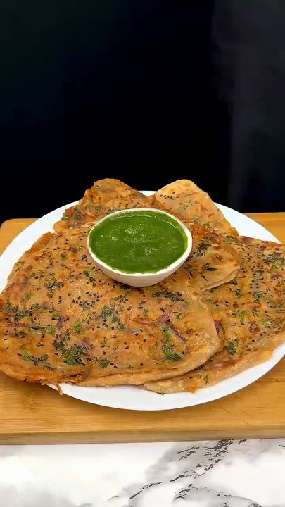 Dhaba Style Pyaaz Paratha ASMR Cooking