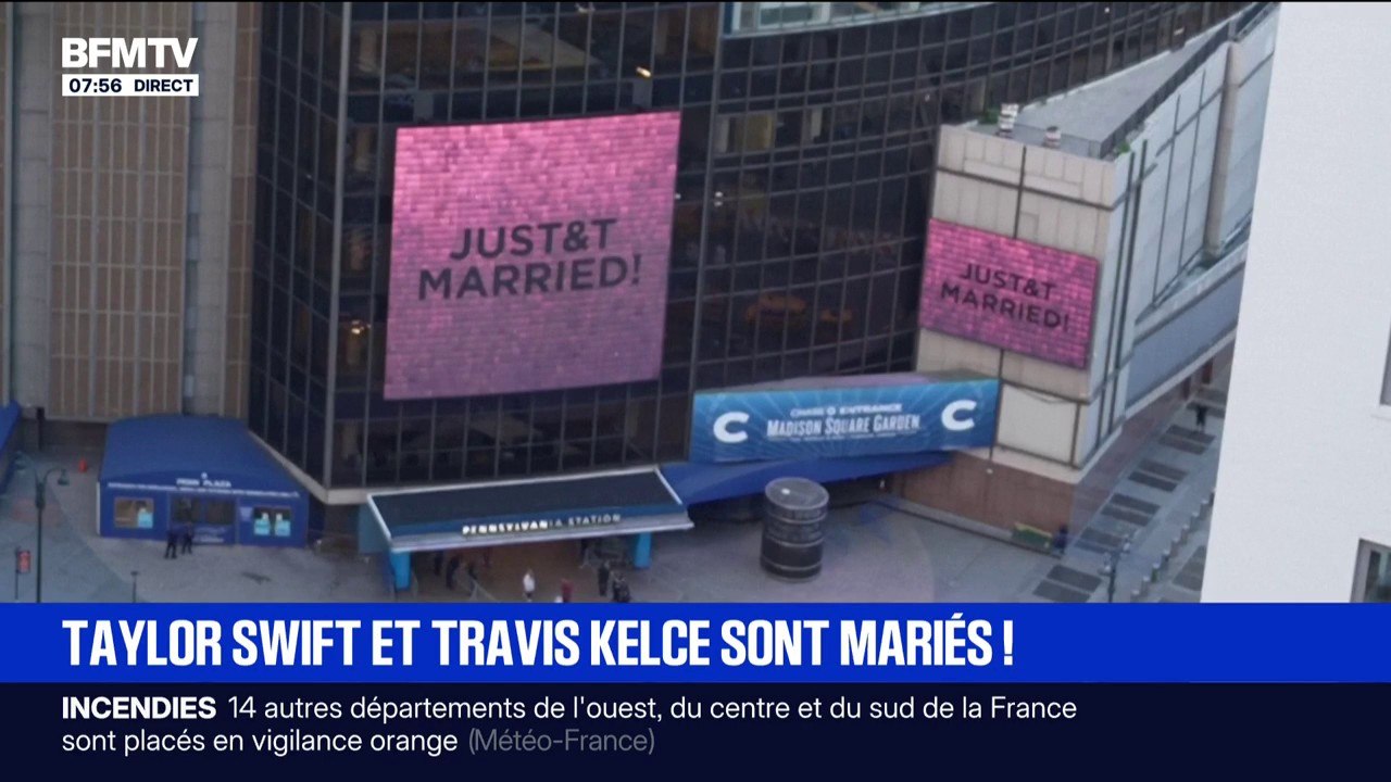 "JUST&T MARRIED": Taylor Swift et Travis Kelce...