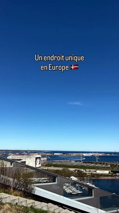 Un endroit unique en Europe avec magnifique Vue depuis le rooftop 🇩🇰 Un incinerateur de déche.mp4