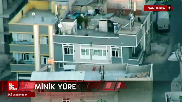 Şanlıurfa'da küçük bir çocuk, NARKO KAPAN operasyonundan dönen polis helikopterine sekam verdi