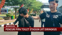 Modus Jadi Penumpang LRT, Spesialis Pencurian Pipa Toilet Ditangkap Polisi Palembang | BORGOL