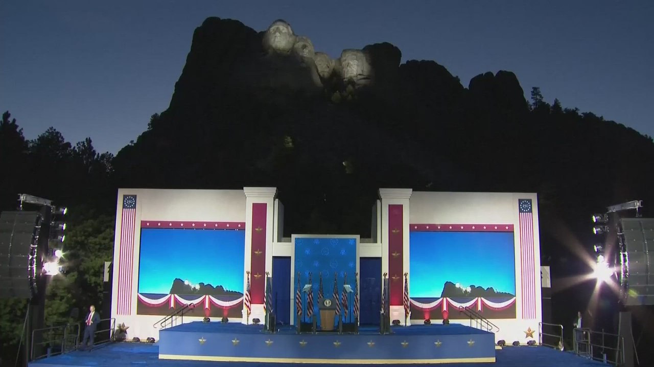 Trump entrance
