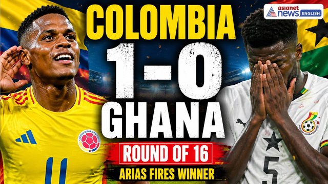 Colombia vs Ghana 1-0 Highlights | Jhon Arias Goal Sends Colombia To World Cup Round of 16 |Football