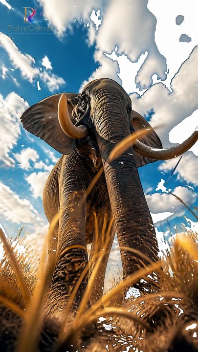 Witness the Majestic African Elephant Up Close! #Shorts