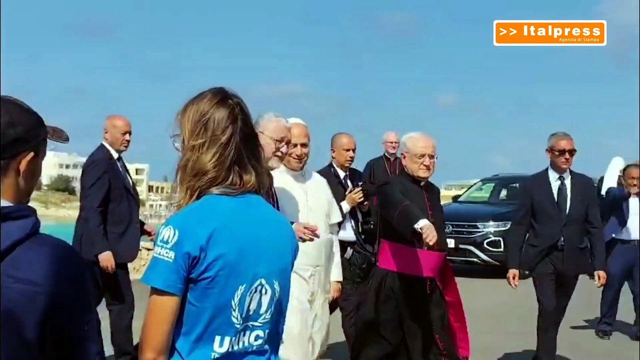 La visita di papa leone XIV a Lampedusa