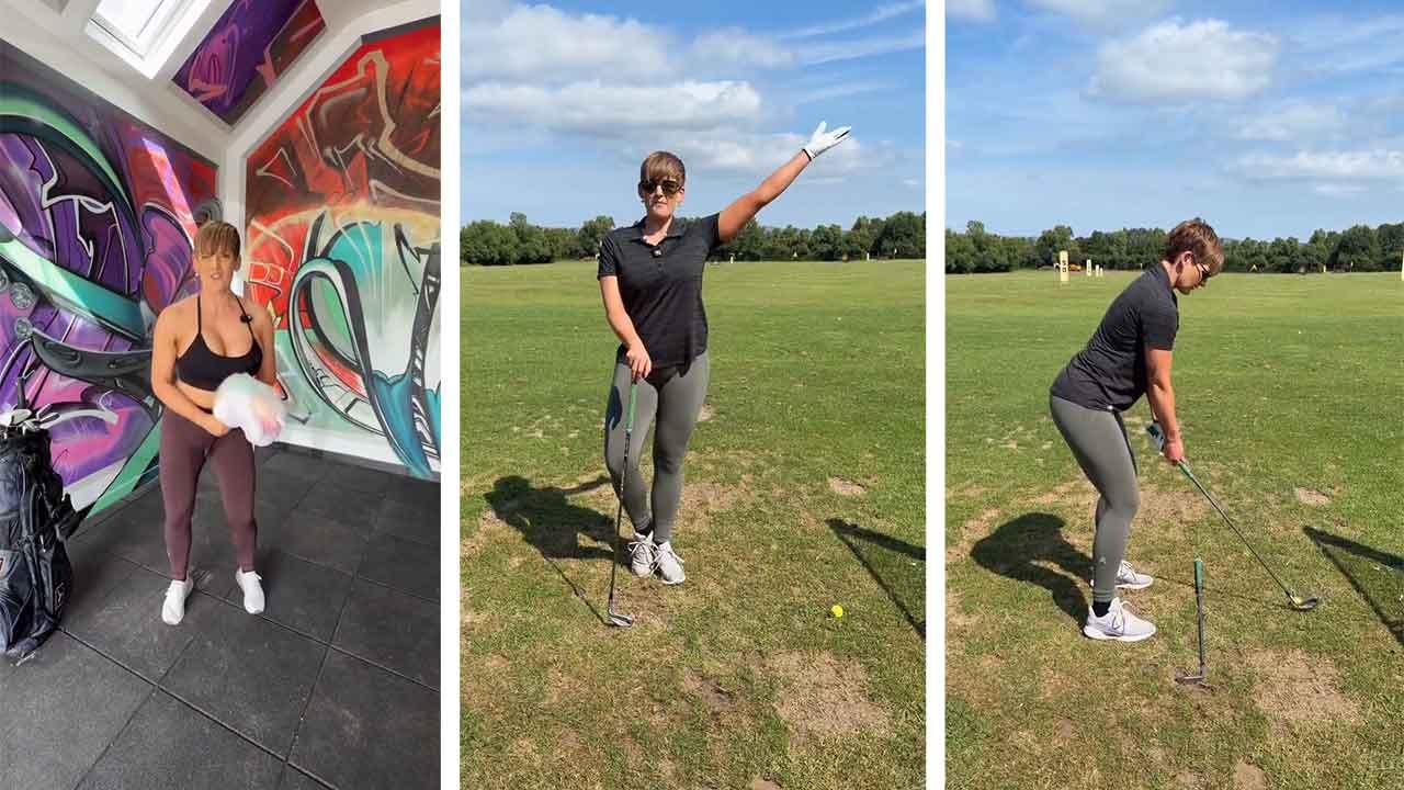 Hannah Brooks shares humorous videos as she returns to golf