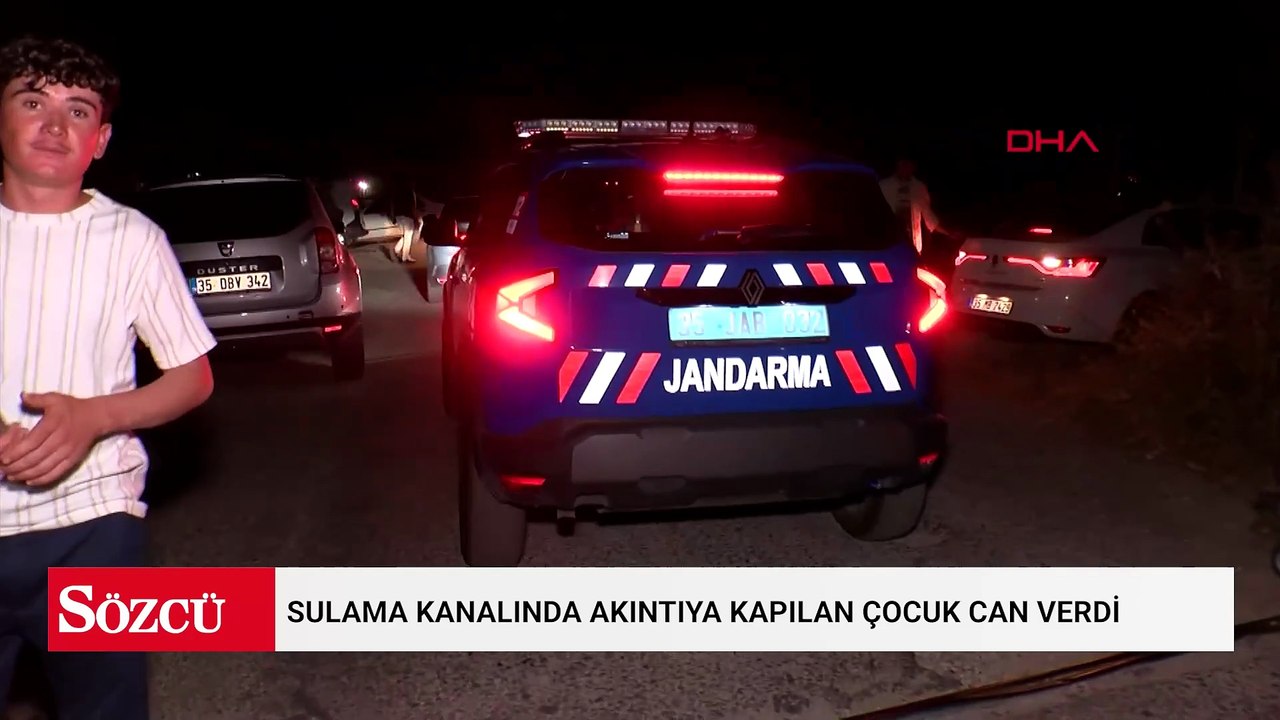 Sulama kanalında akıntıya kapılan çocuk can verdi
