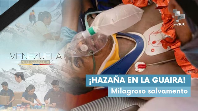 Rescatan con vida a Hernán Gil tras ocho días bajo los escombros