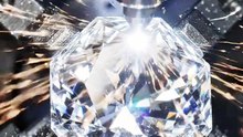 Diamonds Rotating Under Laser Cutting | Mesmerizing Precision ASMR 💎✨