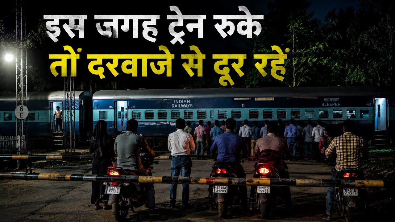 अगर इस जगह ट्रेन रुके, तो दरवाज़े से दूरी बनाए रखें।