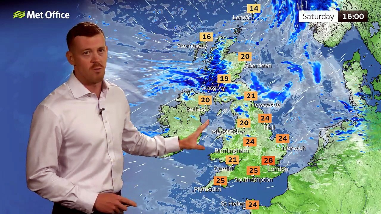 Met Office Saturday Afternoon Weather Forecast 04/07/2026