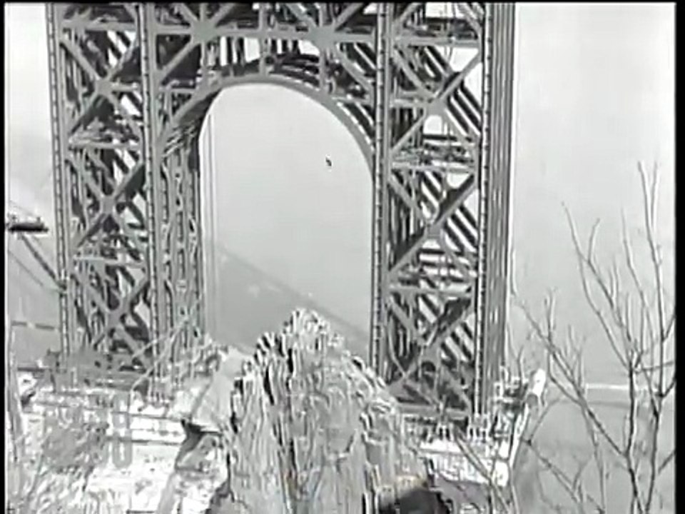 The Great Gray Bridge_ the George Washington Bridge Under Construction, 1929