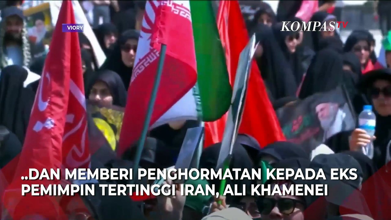 Lautan Manusia & Tangis Pelayat! Beri Penghormatan Pemakaman Ayatollah Ali Khamenei di Iran