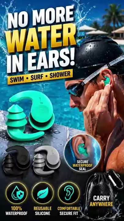 Swimming Ear Plugs 🏊‍♀️💧 | Waterproof Silicone Ear Protection for Every Swim