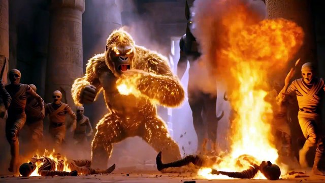 King Kong vs Anubis | Battle of the Jungle King vs the Egyptian Death God | 4k new Movie