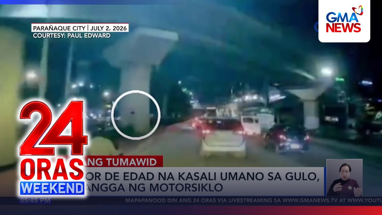 Menor de edad, nabangga ng motorsiklo sa Baclaran | 24 Oras Weekend