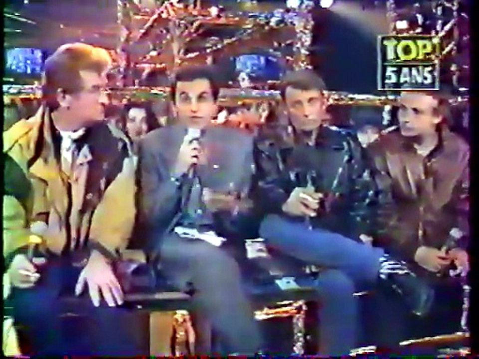 1989 - Johnny Hallyday, Eddy Mitchell et Michel Sardou en interview dans Top 5 Ans sur Canal+ (4 Novembre)
