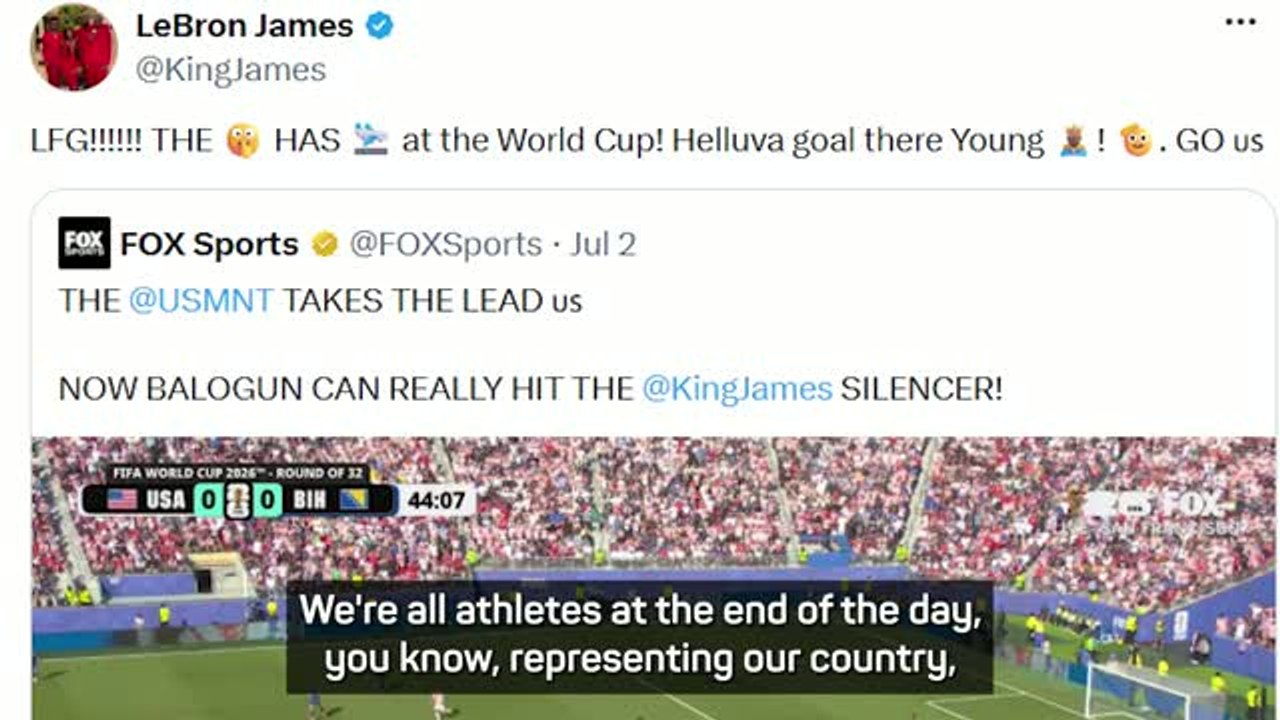 LeBron James tweet 'iconic' for USA star Balogun