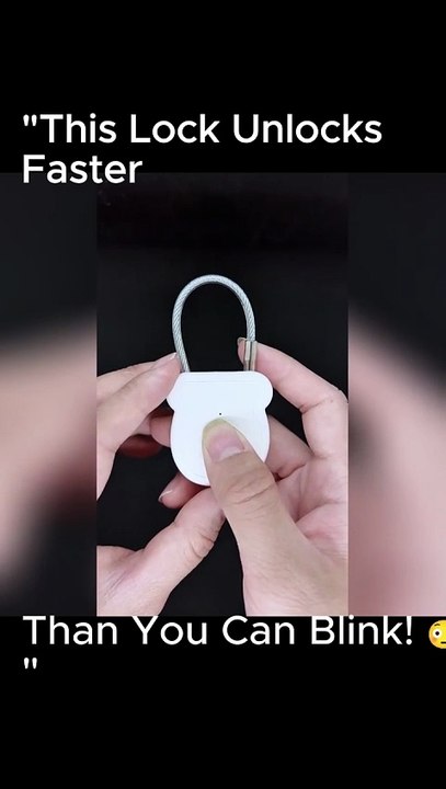 🔓 This Tiny Fingerprint Padlock Unlocks in a Split Second! 🤯🔥