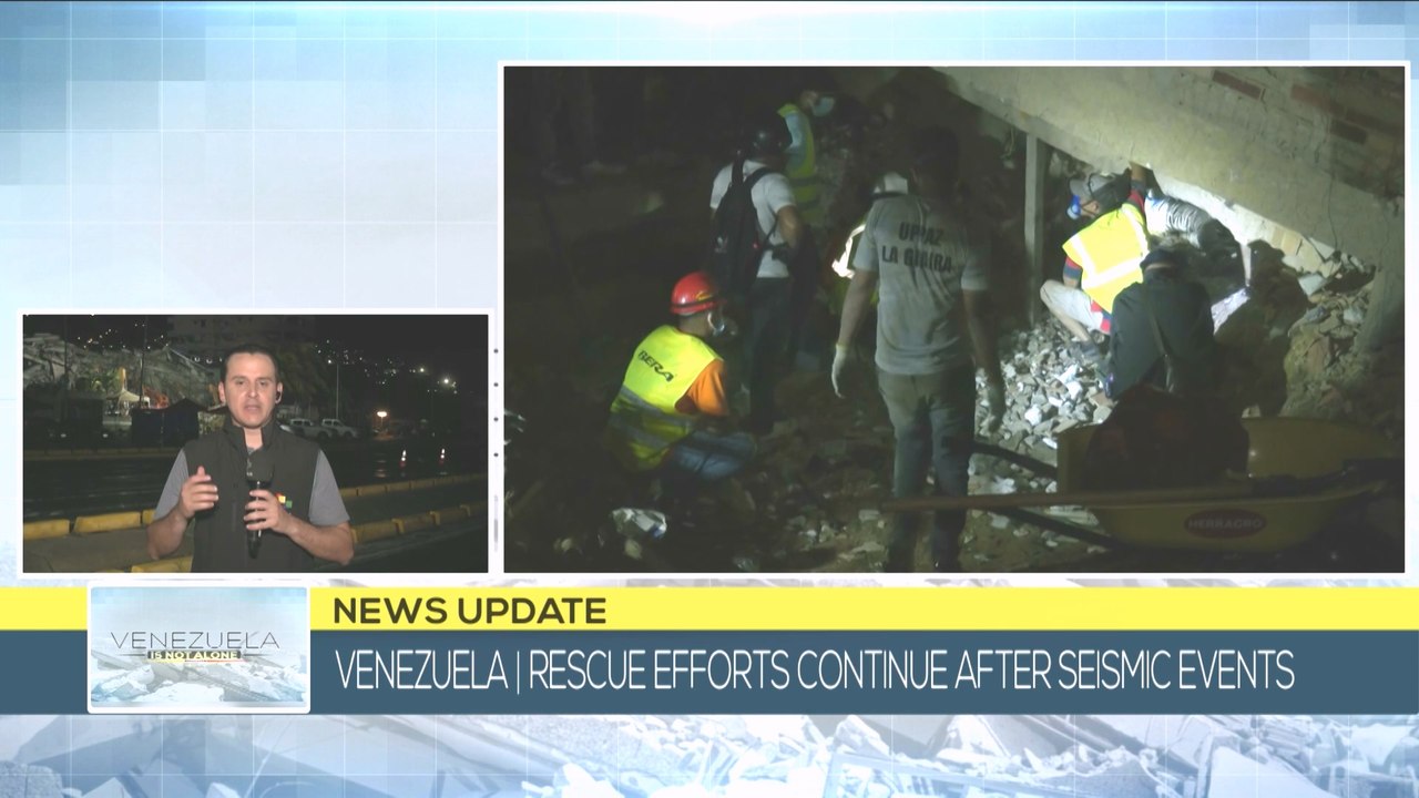Rescue efforts continue after seismic events in Venezuela