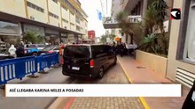 Así llegaba Karina Milei a Posadas