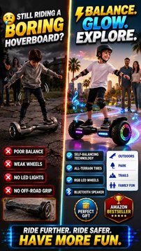 Gyroor Self Balancing Scooter New G13 All Terrain Balancing Scooter with LED Lights