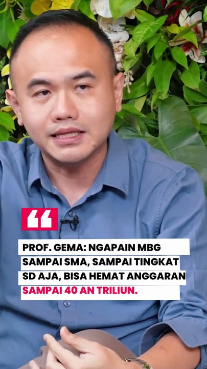 Prof Dr Gema : Tunjukan ke saya negara mana yang bisa hidup lebih enak dari Indonesia tanpa harus kerja