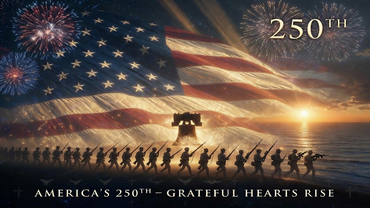 America's 250th Birthday      Grateful Hearts Rise  – Patriotic 4th of July Song 2026